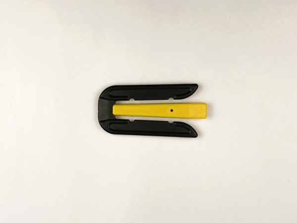 Abzweigklammer Gr. 3 gelb aus Metall mit Heißschmelzkleber - Abzweigschrumpfmuffe - Fernmeldemuffe - Verbindungsmuffe
