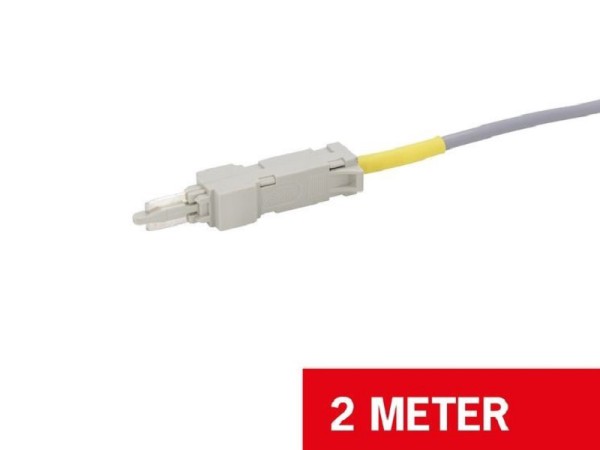Cobinet LSA Prüfschnur 2/1 2-polig 2m für 1 DA - 3020 046-2,0.1 - 117027 - einseitig offen - Adapterschnur - Adapterkabel - Verbindungsschnur - Prüfkabel open end