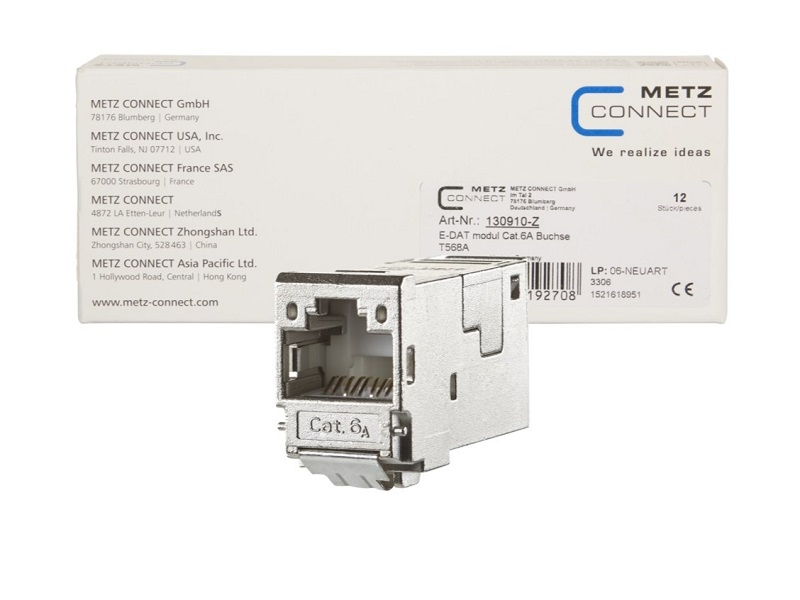 METZ CONNECT E-DAT modul 1 Port UP0 Cat.6A METZ CONNECT E-DAT modul 1 Port UP0 Cat.6A