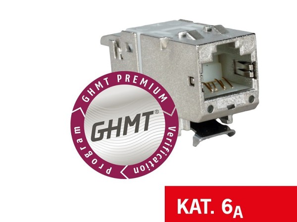 Cobinet CobiDat KS ICS 500 Keystone Cat.6A Modul RJ45-Buchse 10 GigaBit geschirmt - 6920 0052/P.1 - 117175 - GHMT PVP zertifiziert - einzeln