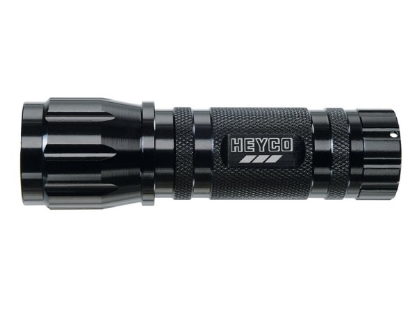 Heyco Taschenlampe 1W LED schwarz - 01721000100 - spritzwassergeschützt