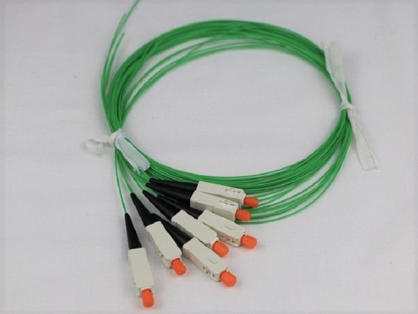 LWL-Faserpigtail SC 50/125µm OM2 Multimode grün 2m - PIGSCOM2-2 - einzeln - Lichtwellenleiter - Glasfaser