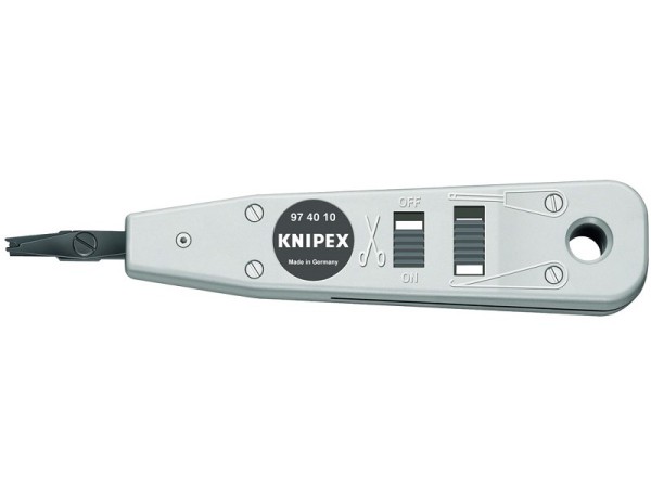 Knipex Anlegewerkzeug für LSA-PLUS Kontakte und baugleich grau - 97 40 10