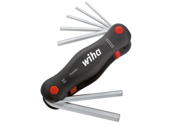 Wiha Multitool PocketStar Sechskant-Stiftschlüssel im Klapphalter 7-teilig - 351PG7 - 23040 - Hosentasche