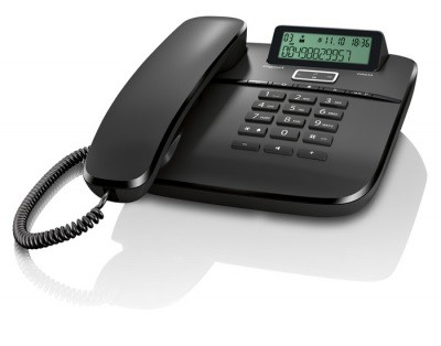 Gigaset DA610 schwarz analog Telefon mit Display S30350-S212-B101
