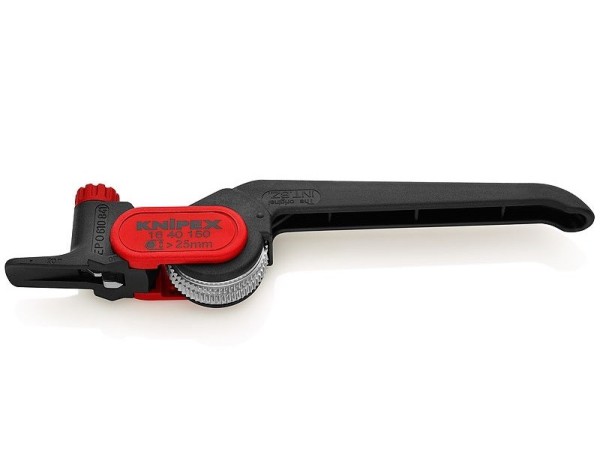 Knipex Abmantelungswerkzeug für Rundkabel - 16 40 150 SB - Kabelmantelschneider für Umfangsschnitt und Längsschnitt