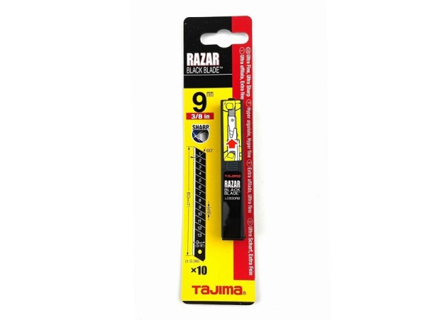 Tajima Cutterklingen RAZAR BLACK 9mm - LCB30RBC/K1 - Abbrechklingen