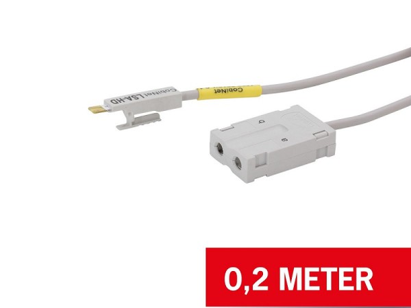 Cobinet LSA-HD Prüfschnur 2-polig 0,2m für 1 DA - 1008 3212/0,2.1 - 116965 - Adapterschnur - Adapterkabel - Prüfkabel